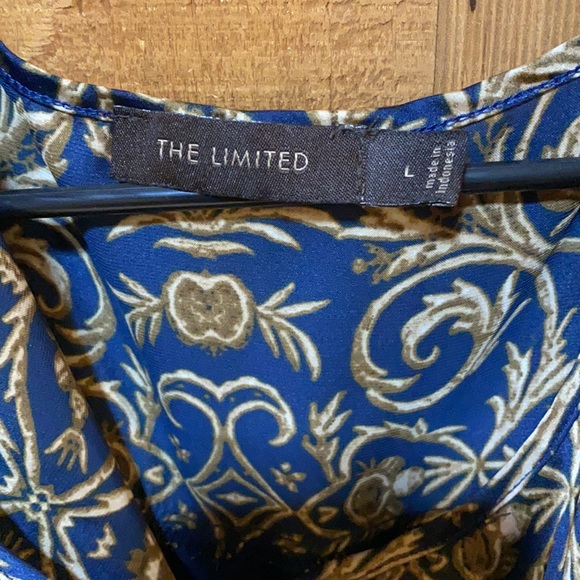 Used, The Limited, Navy and Gold, tank top, large - Picture 3 of 4